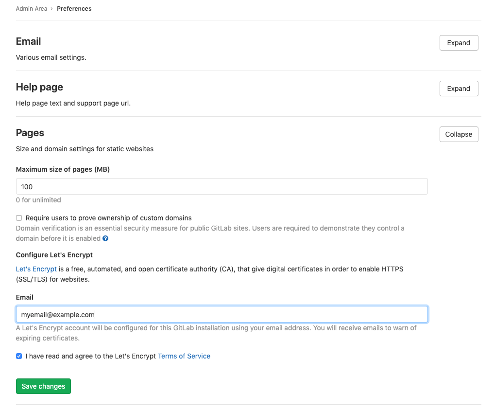 Index · Pages · Administration · Help · GitLab